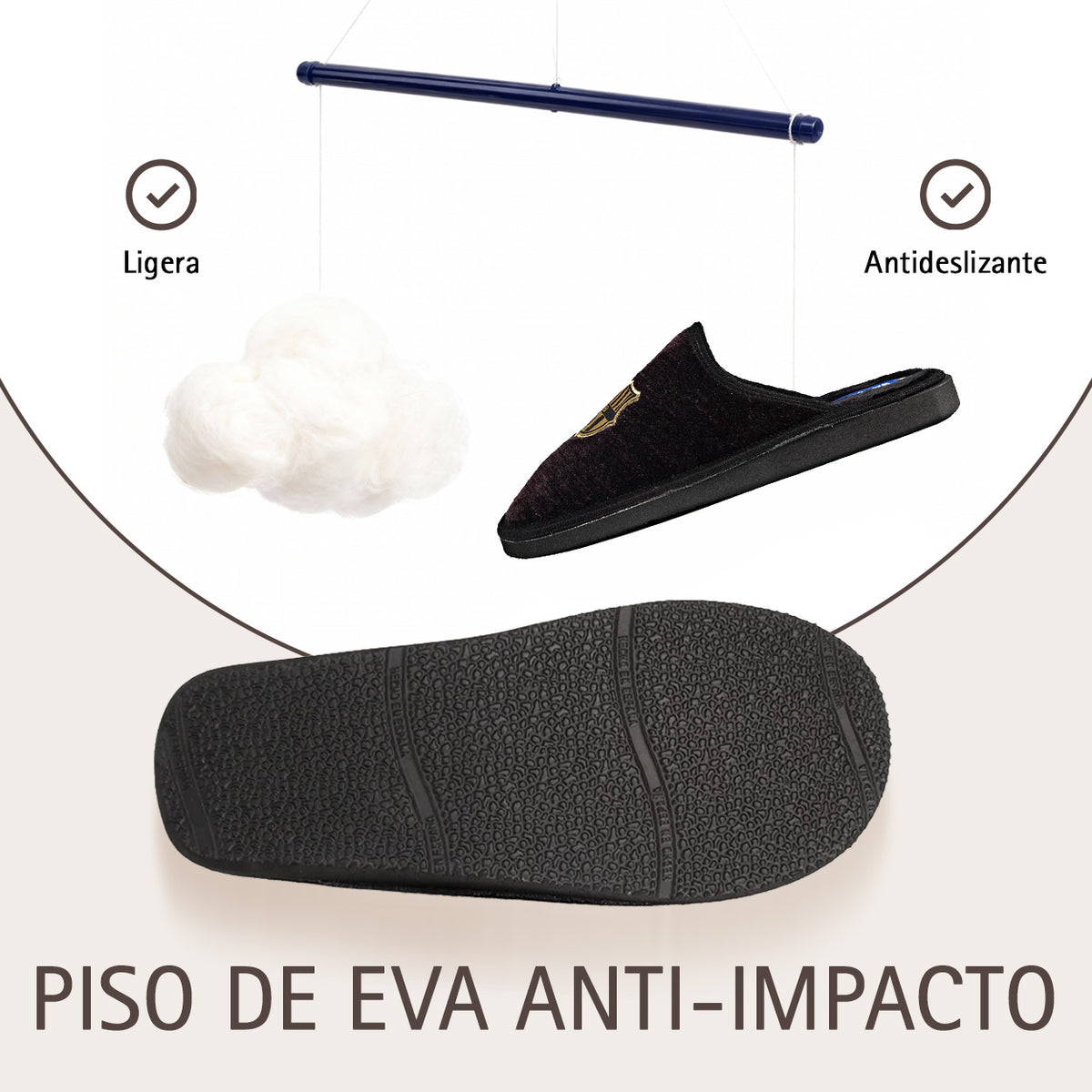 Barça Suatex Negro (Suela Ligera) – características 3