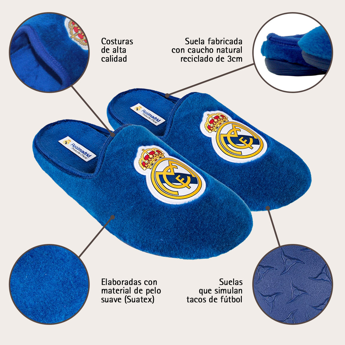 Real Madrid Suatex Azul – características