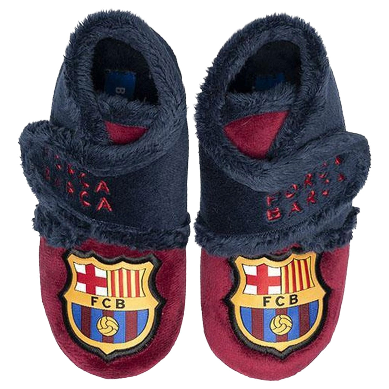 Zapatillas tipo Botita para niño/a FC Barcelona Oficiales con Escudo
