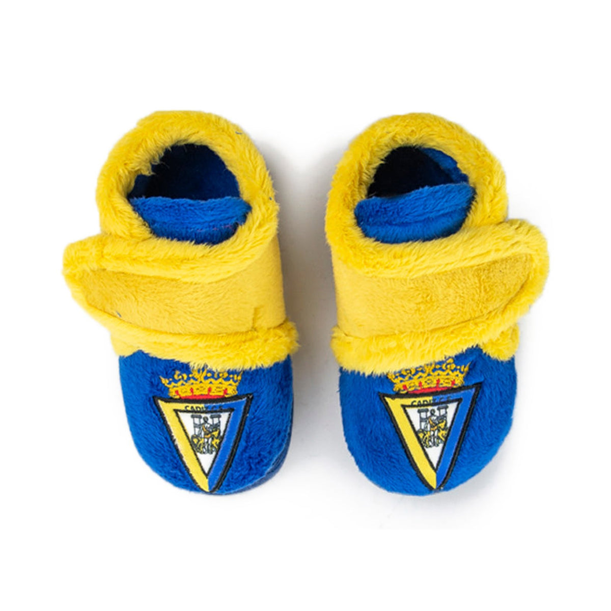 Cádiz CF Botitas Niño con Escudo – vista desde arriba